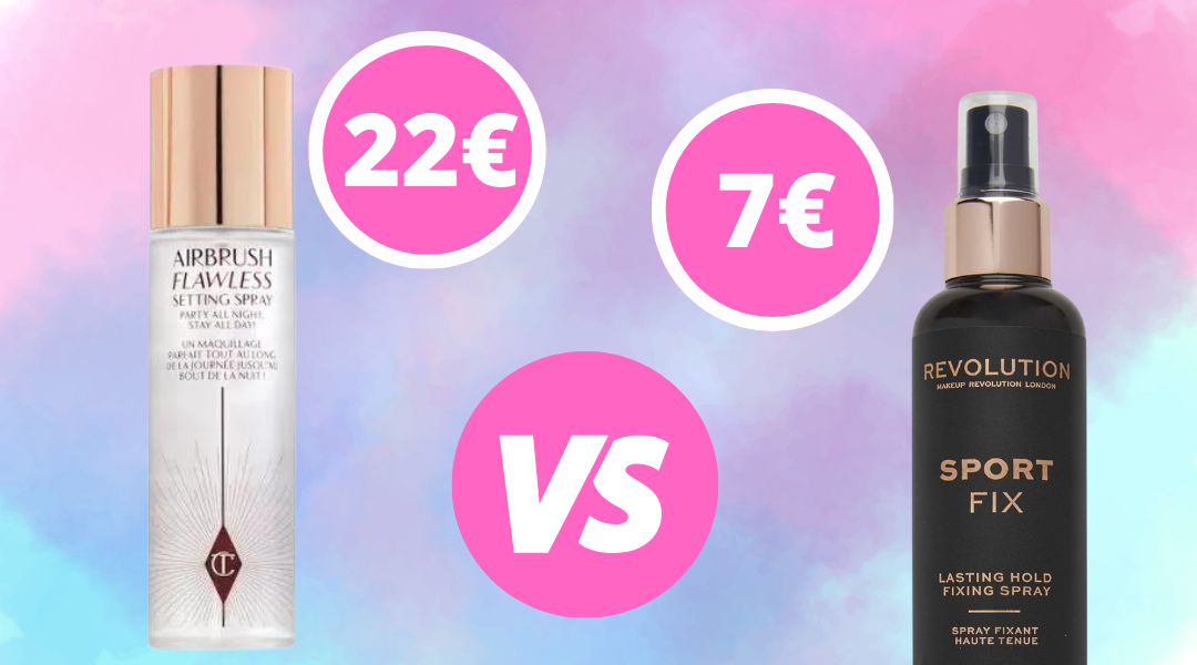 Dupe : Charlotte Tilbury Airbrush Flawless Setting Spray et le Revolution Sport Fix